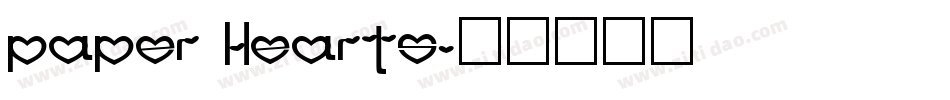Paper Hearts字体转换